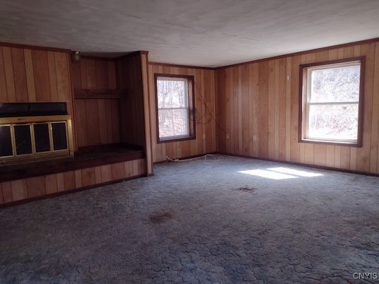 Empty room, Interior, Wooden Walls
