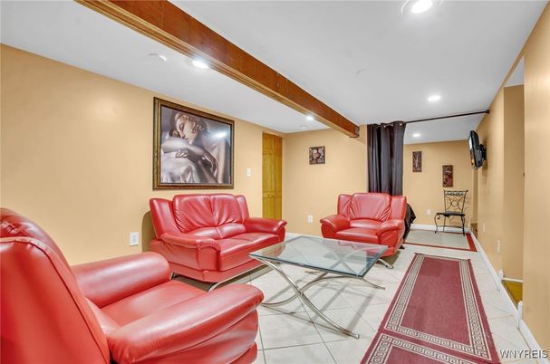 Interior, Living room, Recessed Lighting
