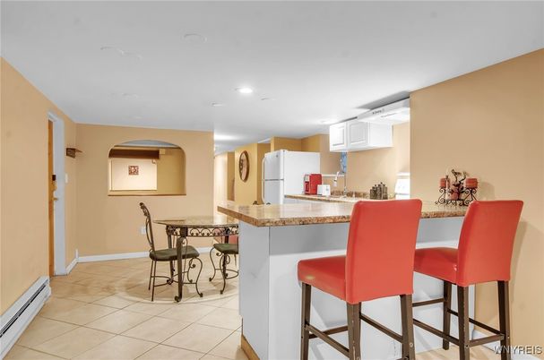 Dining room, Interior, Kitchen, Recessed Lighting