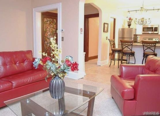 Dining room, Interior, Kitchen, Living room, Stainless Steel Appliances