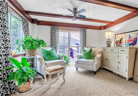 Interior, Living room, Wooden Beams