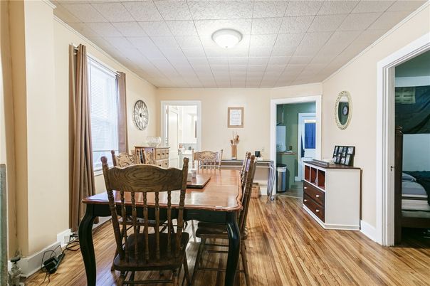 Dining room, Interior, Wood Texture Flooring