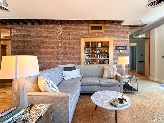 Interior, Living room, Stone Walls