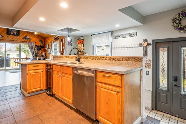 Interior, Kitchen, Recessed Lighting, Stainless Steel Appliances