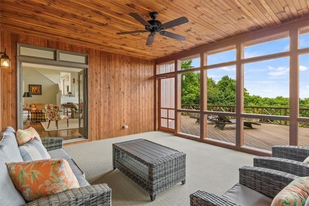 Interior, Living room, Sun Room, Wooden Ceilings, Wooden Walls