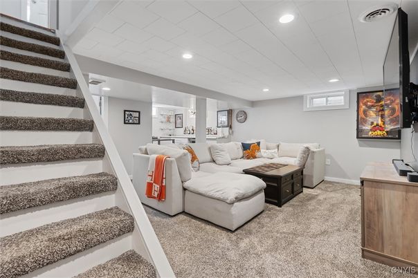 Interior, Living room, Recessed Lighting