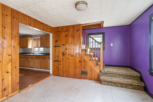 Interior, Kitchen, Wood Texture Flooring, Wooden Walls