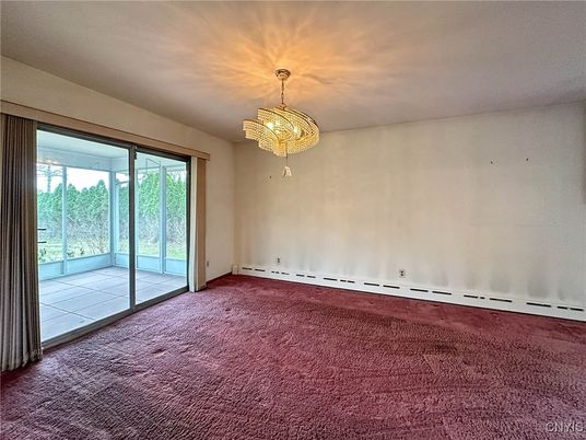 Chandelier, Empty room, Interior