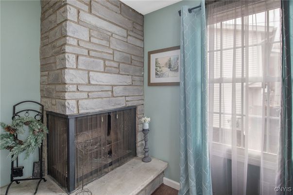 Fireplace, Interior, Stone Walls