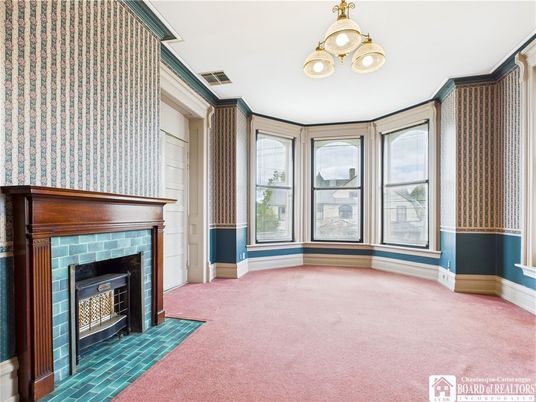 Empty room, Fireplace, Interior