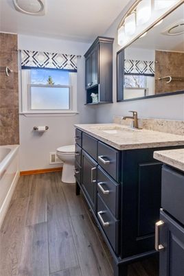 Bathroom, Interior, Wood Texture Flooring