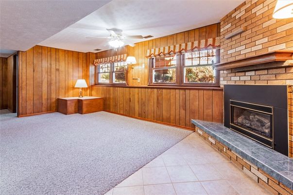 Fireplace, Interior, Stone Walls, Wooden Walls