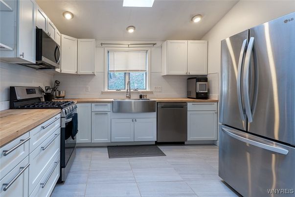 Interior, Kitchen, Recessed Lighting, Stainless Steel Appliances