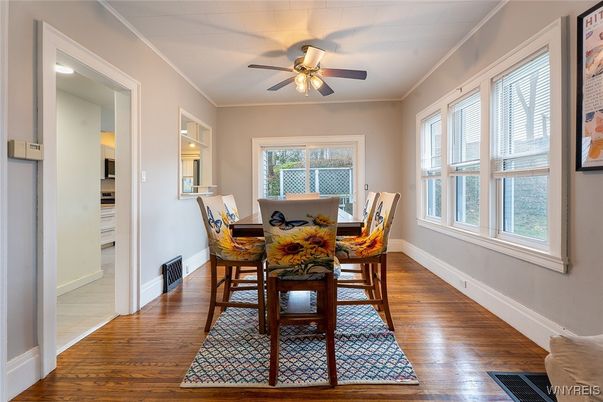 Dining room, Interior, Wood Texture Flooring