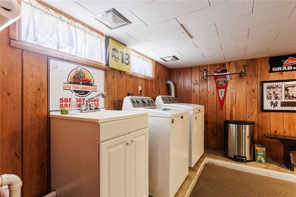 Interior, Washer, Wooden Walls