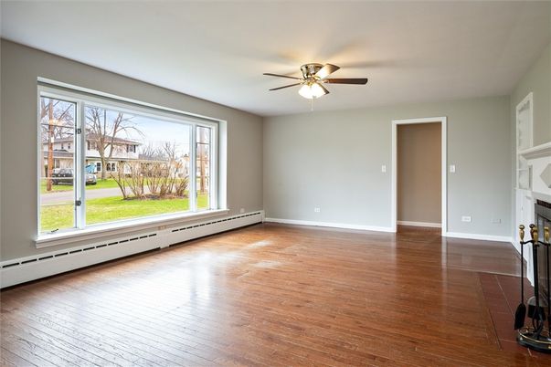 Empty room, Fireplace, Interior, Wood Texture Flooring