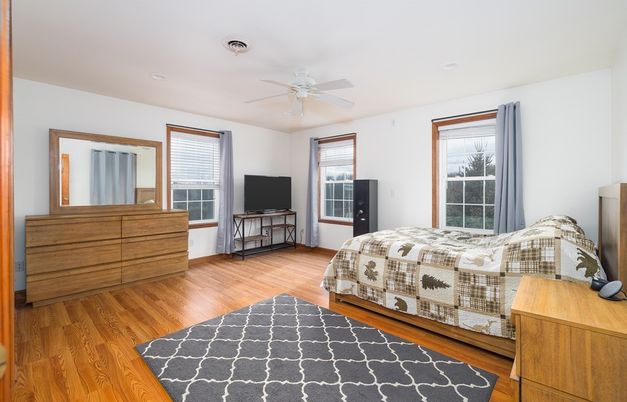 Bedroom, Interior, Wood Texture Flooring
