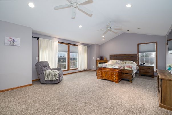 Bedroom, Interior, Recessed Lighting