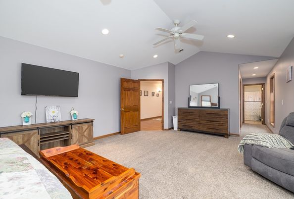 Bedroom, Interior, Recessed Lighting