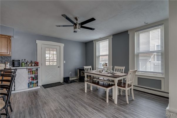 Dining room, Interior, Wood Texture Flooring