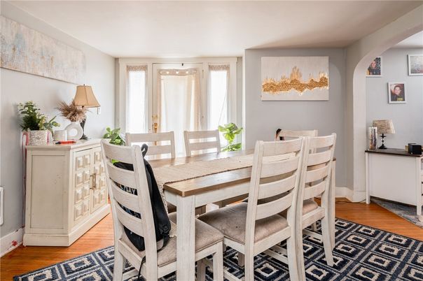Dining room, Interior, Wood Texture Flooring