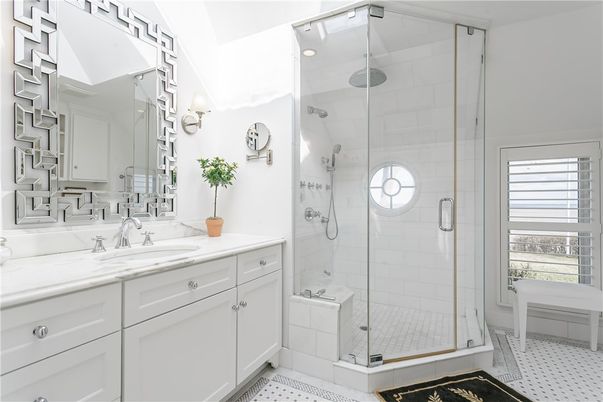 Bathroom, Dual Sink Vanities, Glass Shower, Interior