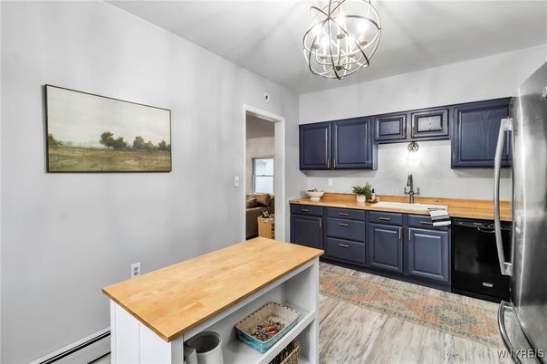 Interior, Kitchen, Wood Texture Flooring
