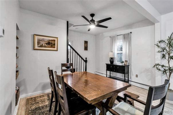 Dining room, Interior, Wood Texture Flooring