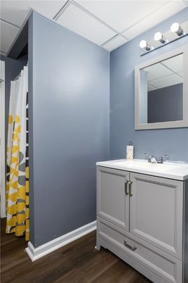 Bathroom, Interior, Wood Texture Flooring