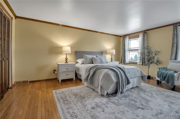 Bedroom, Interior, Wood Texture Flooring
