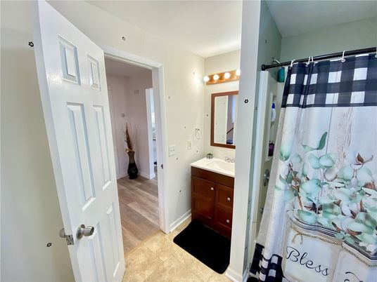 Bathroom, Interior, Wood Texture Flooring