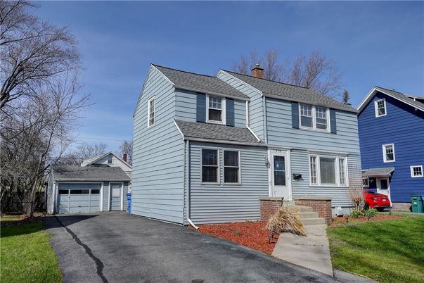 Attached, Detached Garage, Exterior, Facade, Farmhouse