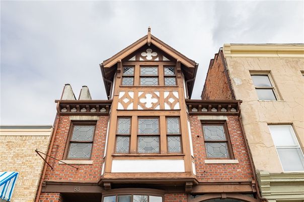 Exterior, Facade, Brick Facade, Tudor Revival