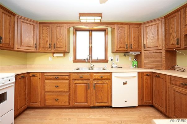 Interior, Kitchen, Wood Texture Flooring