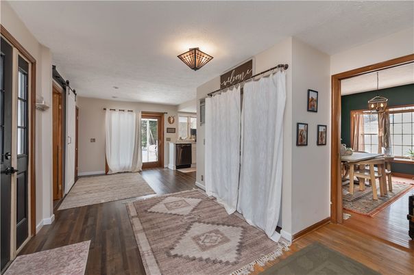 Dining room, Interior, Wood Texture Flooring