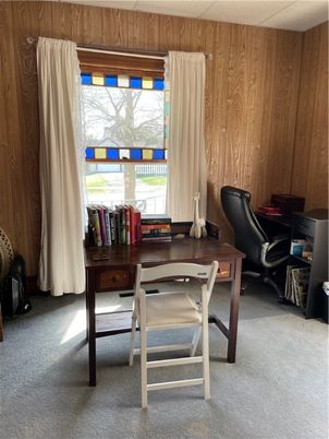 Home Office, Interior, Wooden Walls