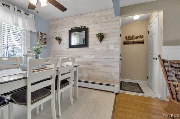 Dining room, Interior, Wood Texture Flooring, Wooden Walls