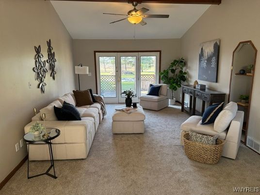 Interior, Living room, Wooden Beams