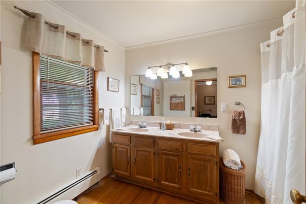 Bathroom, Interior, Wood Texture Flooring