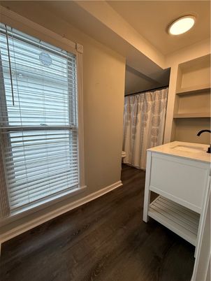 Bathroom, Interior, Wood Texture Flooring