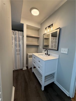 Bathroom, Interior, Wood Texture Flooring