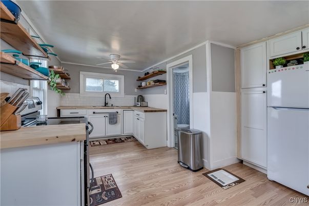 Interior, Kitchen, Wood Texture Flooring