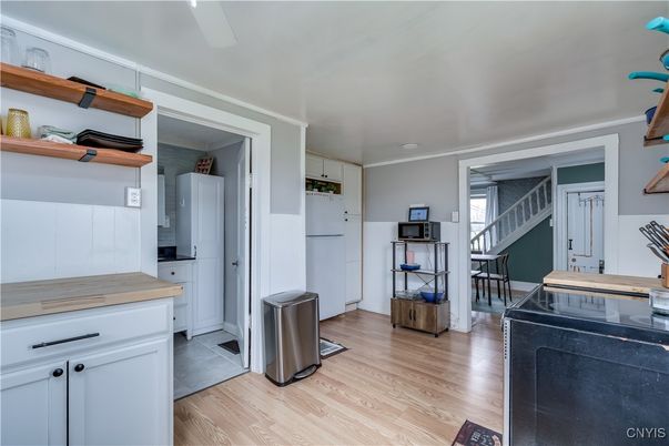 Interior, Kitchen, Wood Texture Flooring