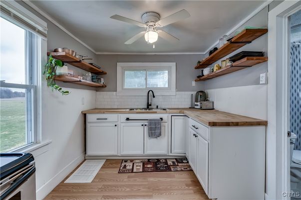 Interior, Kitchen, Wood Texture Flooring