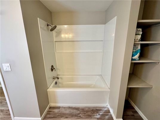 Bathroom, Interior, Wood Texture Flooring