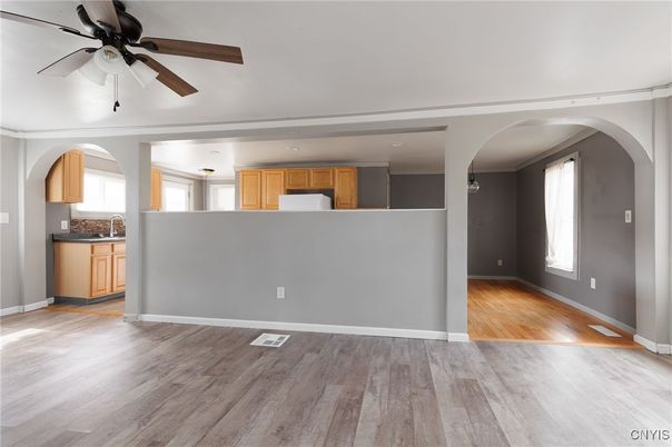 Interior, Kitchen, Wood Texture Flooring