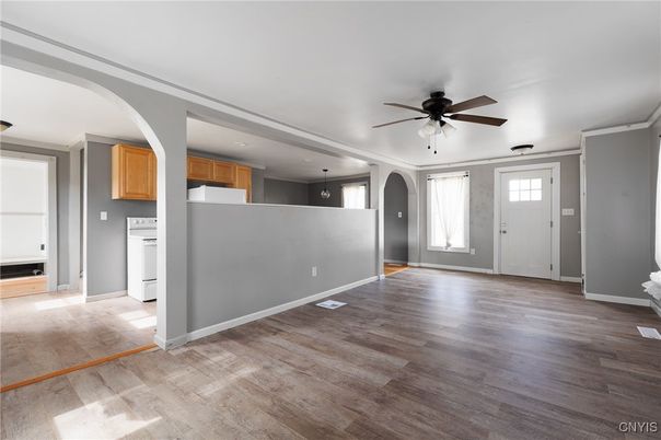 Interior, Kitchen, Wood Texture Flooring