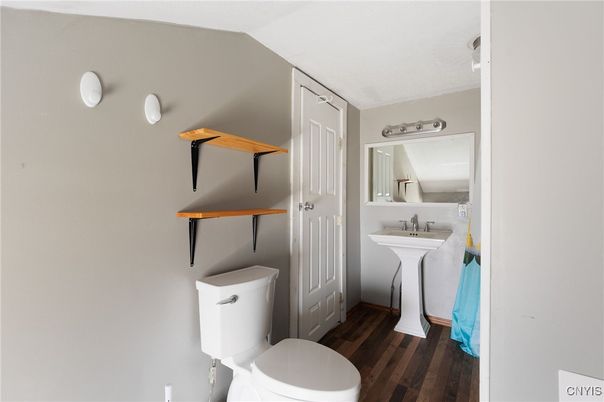 Bathroom, Interior, Wood Texture Flooring