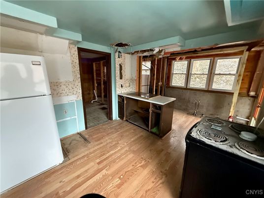 Interior, Kitchen, Wood Texture Flooring