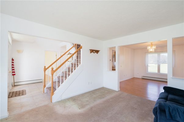 Chandelier, Empty room, Interior, Wood Texture Flooring